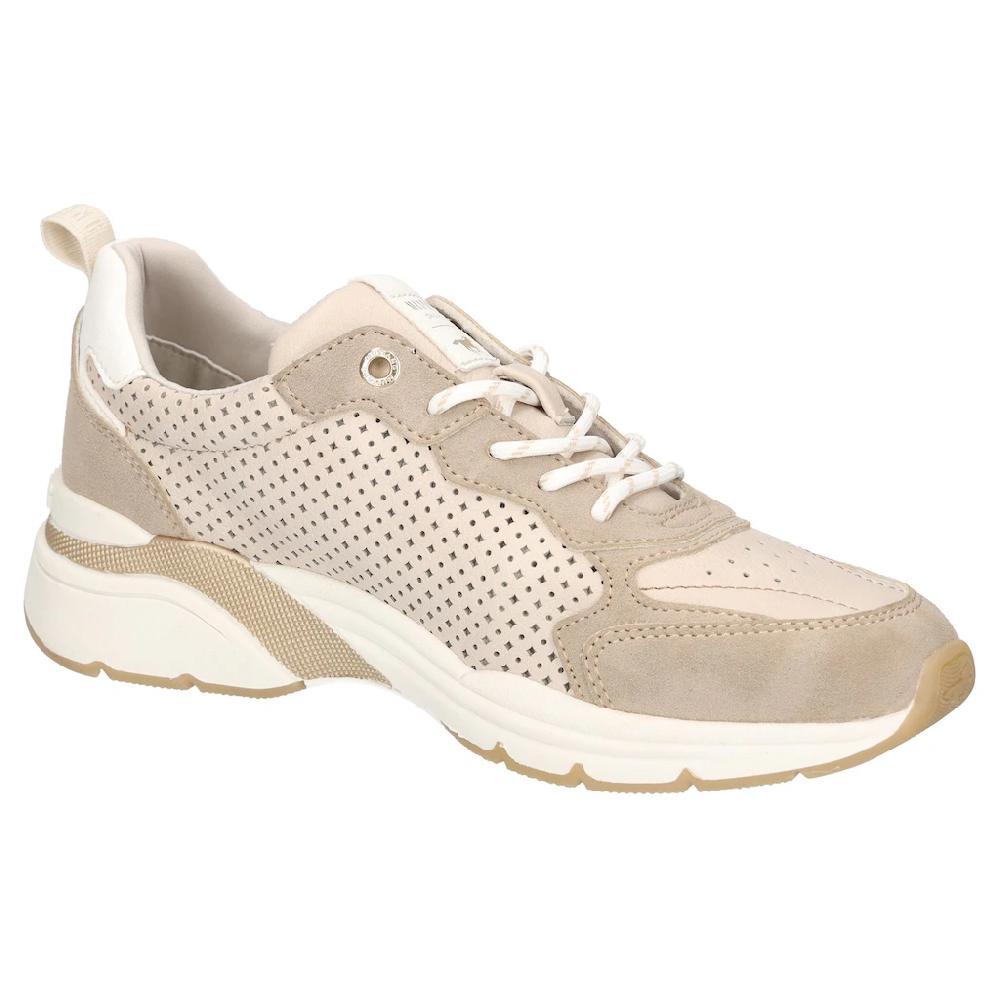 Mustang Shoes Sneaker Slipper Schnürschuh Mit Modischer Lochung