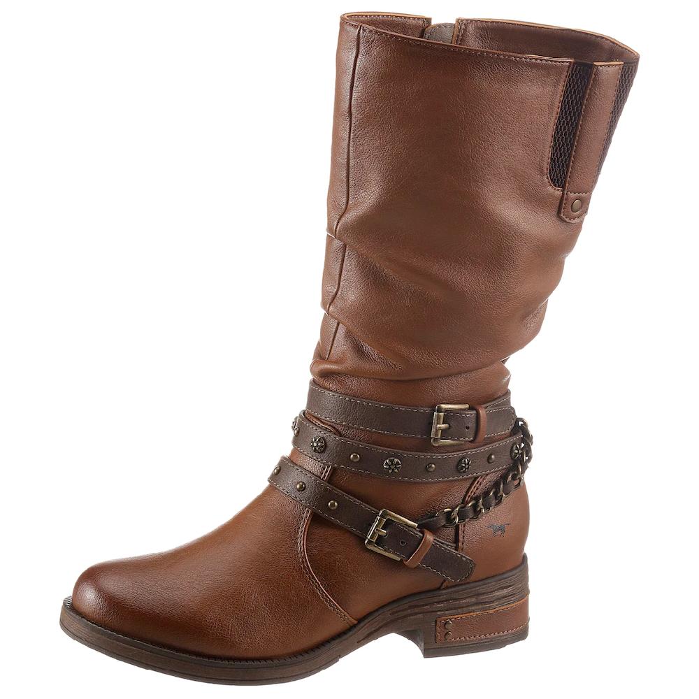 Mustang Shoes Stiefel mit Nietenband und Zierkette online bestellen