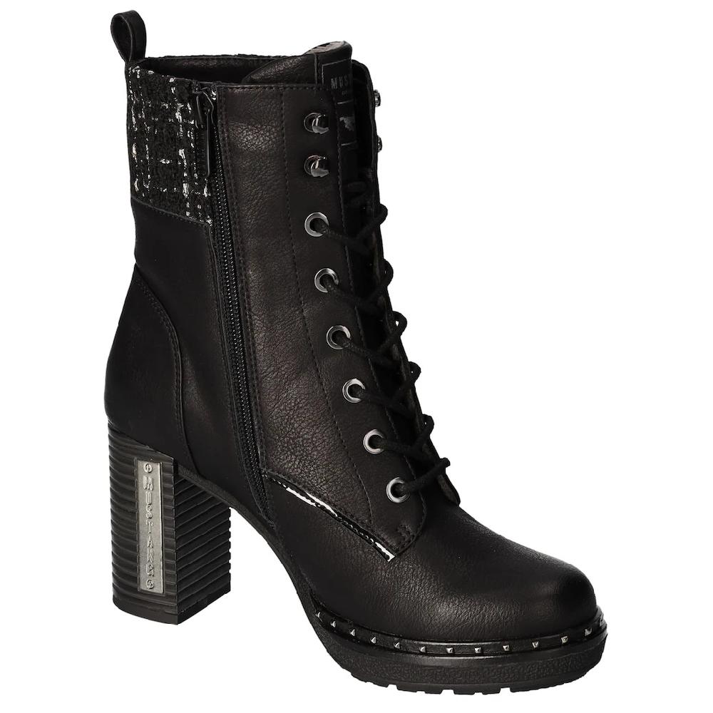 Mustang Shoes Stiefelette Bikerboots Plateaustiefelette Mit Innenreißverschluss Bestellen