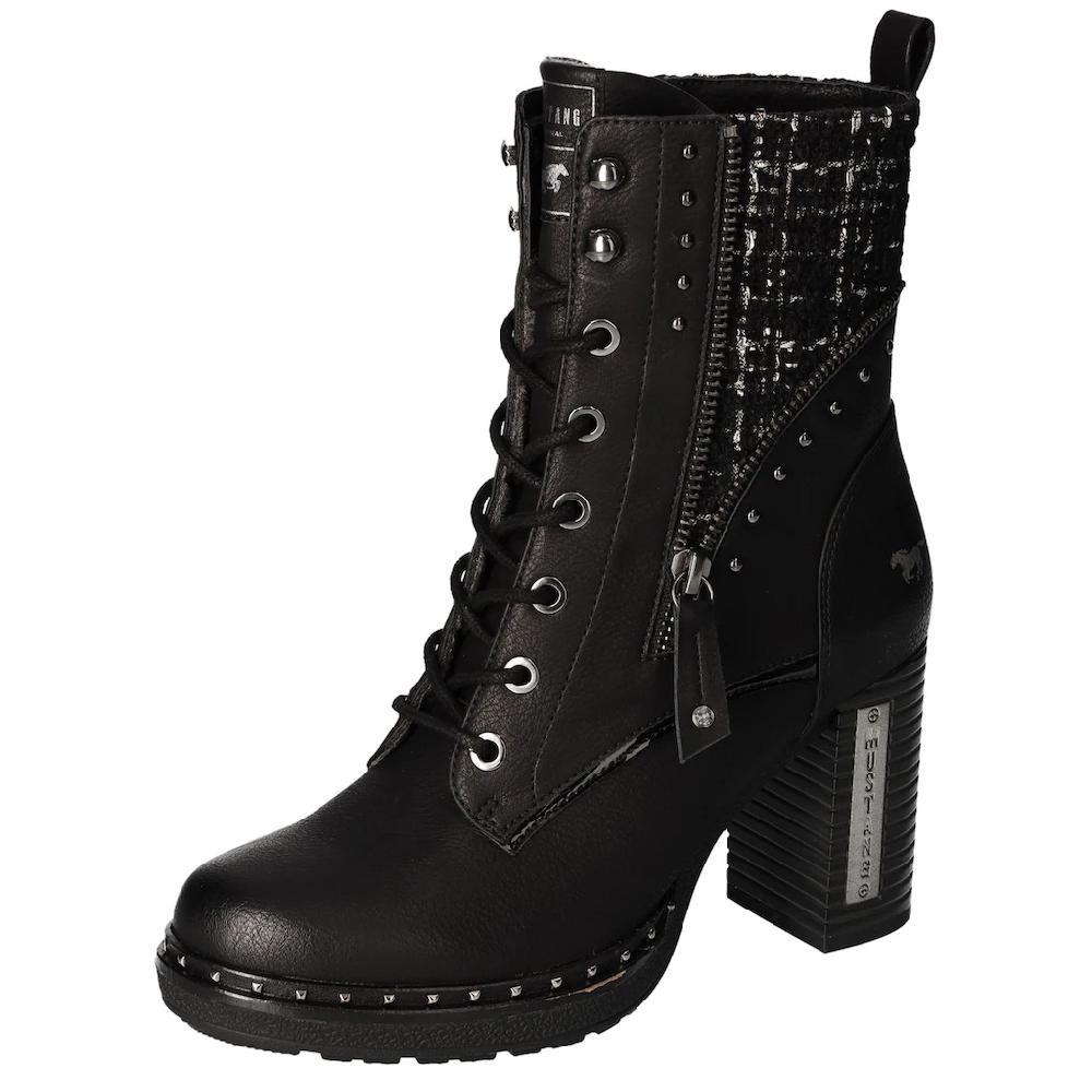 Mustang Shoes Stiefelette Bikerboots Plateaustiefelette mit Innenreißverschluss bestellen