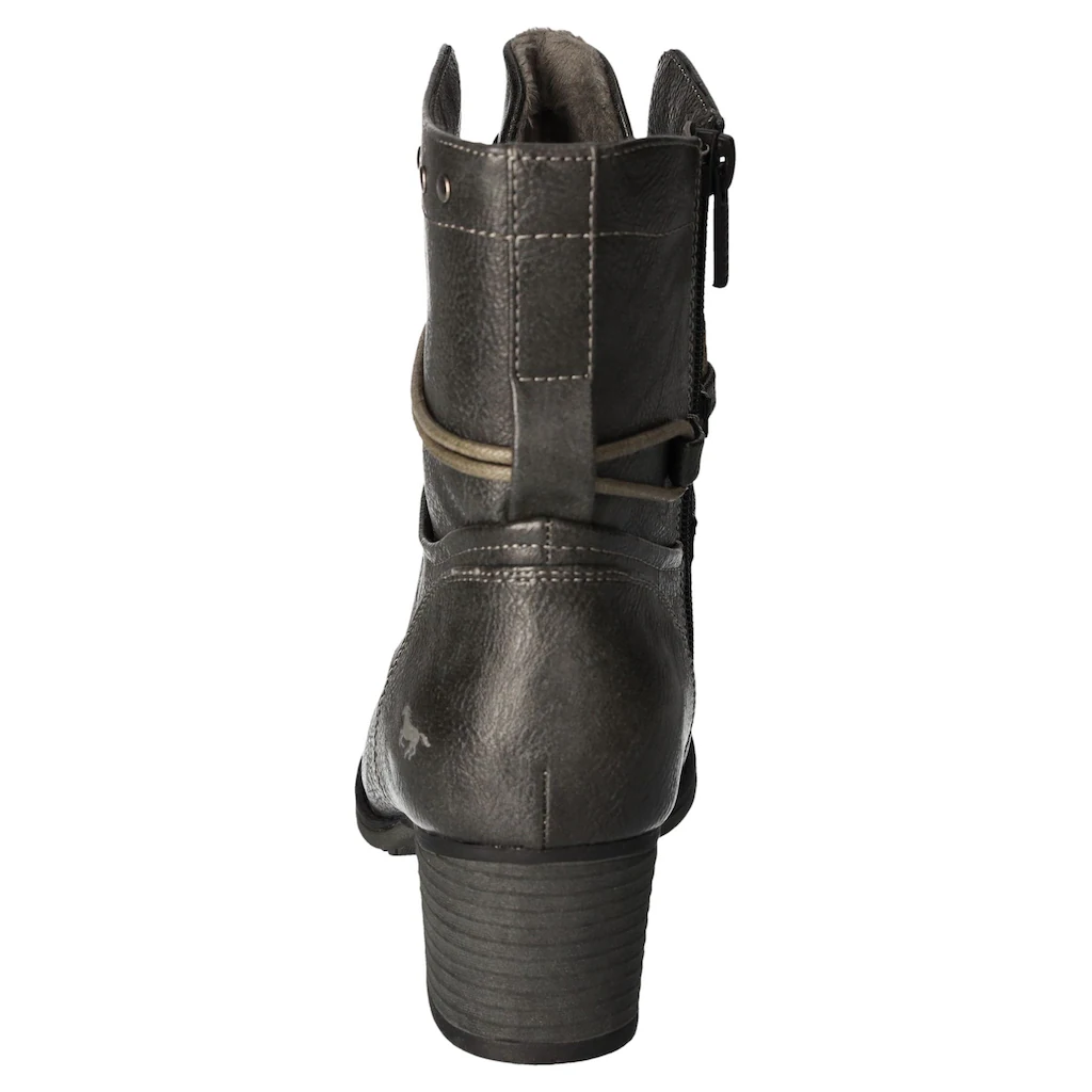Mustang Shoes Stiefelette Bikerboots Stiefelette Mit Innenreißverschluss Bestellen