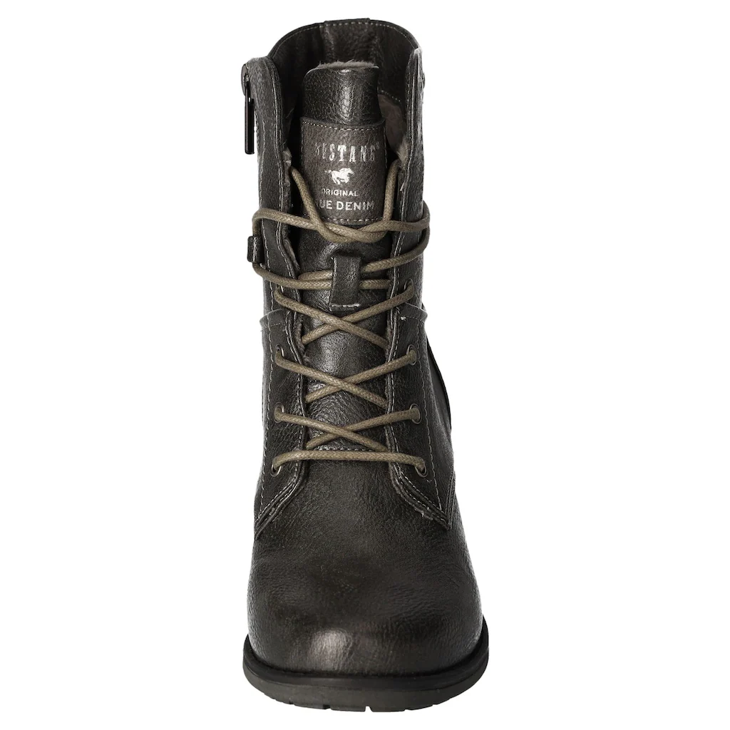 Mustang Shoes Stiefelette Bikerboots Stiefelette Mit Innenreißverschluss Bestellen
