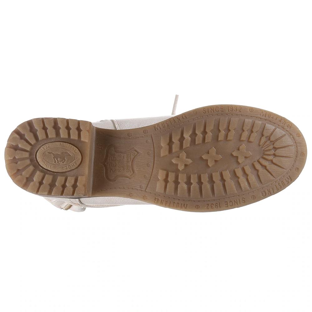 Mustang Shoes Winterboots Blockabsatz Winterstiefelette Schnürboots Mit Niete Und Ziernähten Online Kaufen