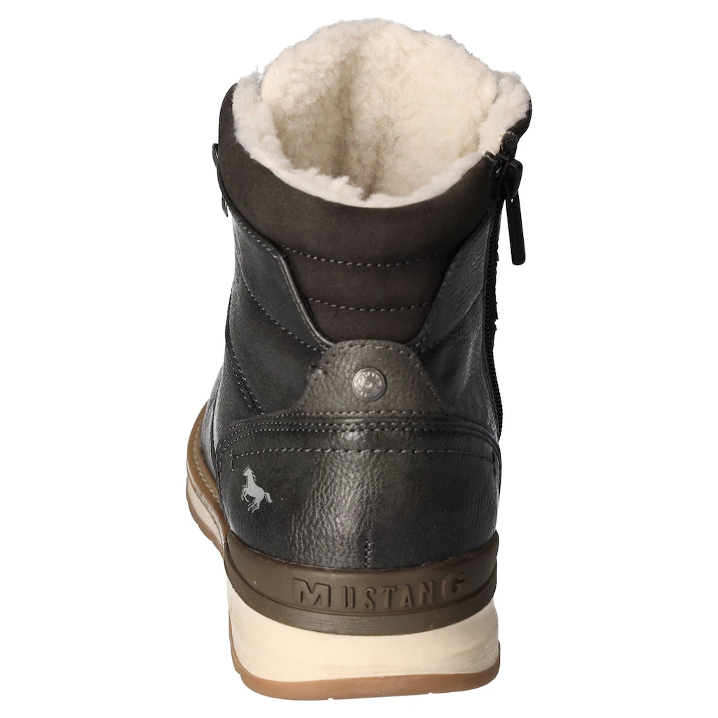 Mustang Shoes Winterboots Casusalmode Schnürboots Winterstiefel Mit Ösen Und Logo-Aufnäher Bestellen