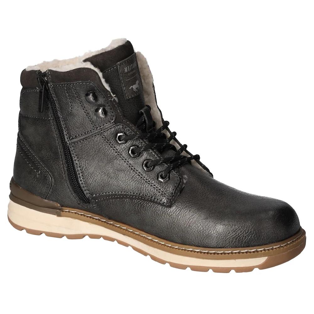 Mustang Shoes Winterboots Casusalmode Schnürboots Winterstiefel Mit Ösen Und Logo-Aufnäher Bestellen