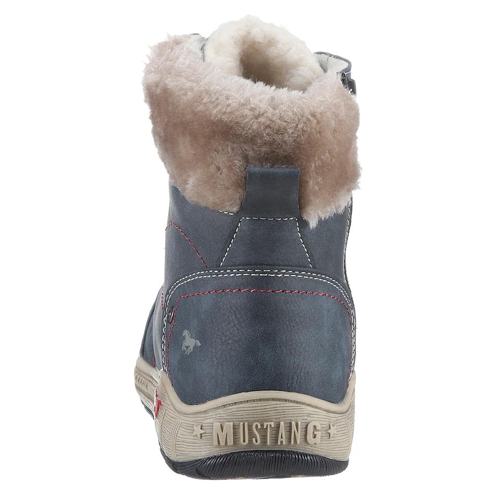 Mustang Shoes Winterboots Mit Kunstfellkragen In Weite G = Weit ▷ Für