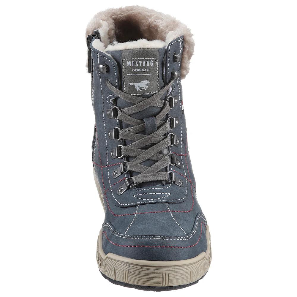 Mustang Shoes Winterboots Mit Kunstfellkragen In Weite G = Weit ▷ Für