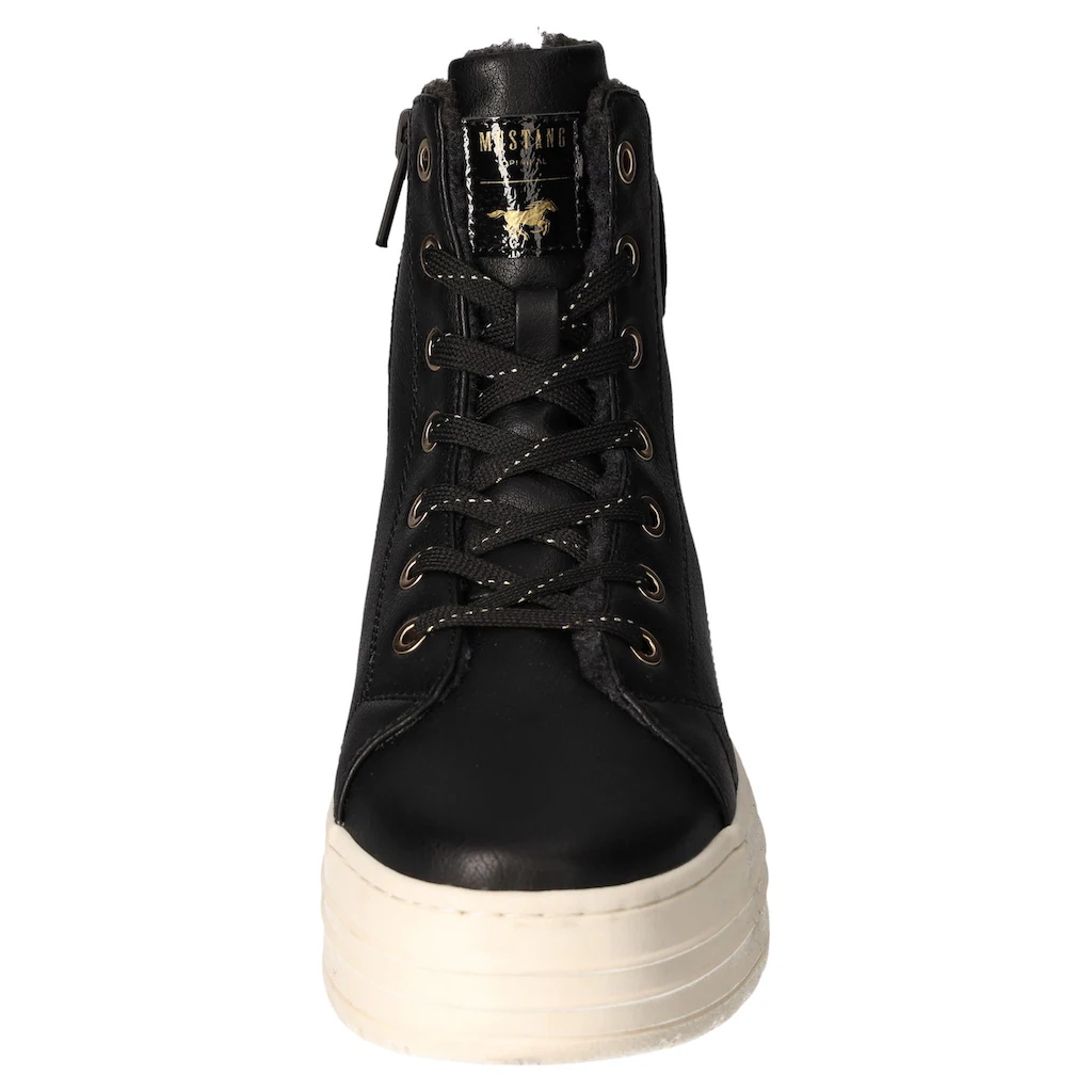 Mustang Shoes Winterboots Plateauboots Stiefelette High Top Sneaker Mit Innenreißverschluss Online Bestellen