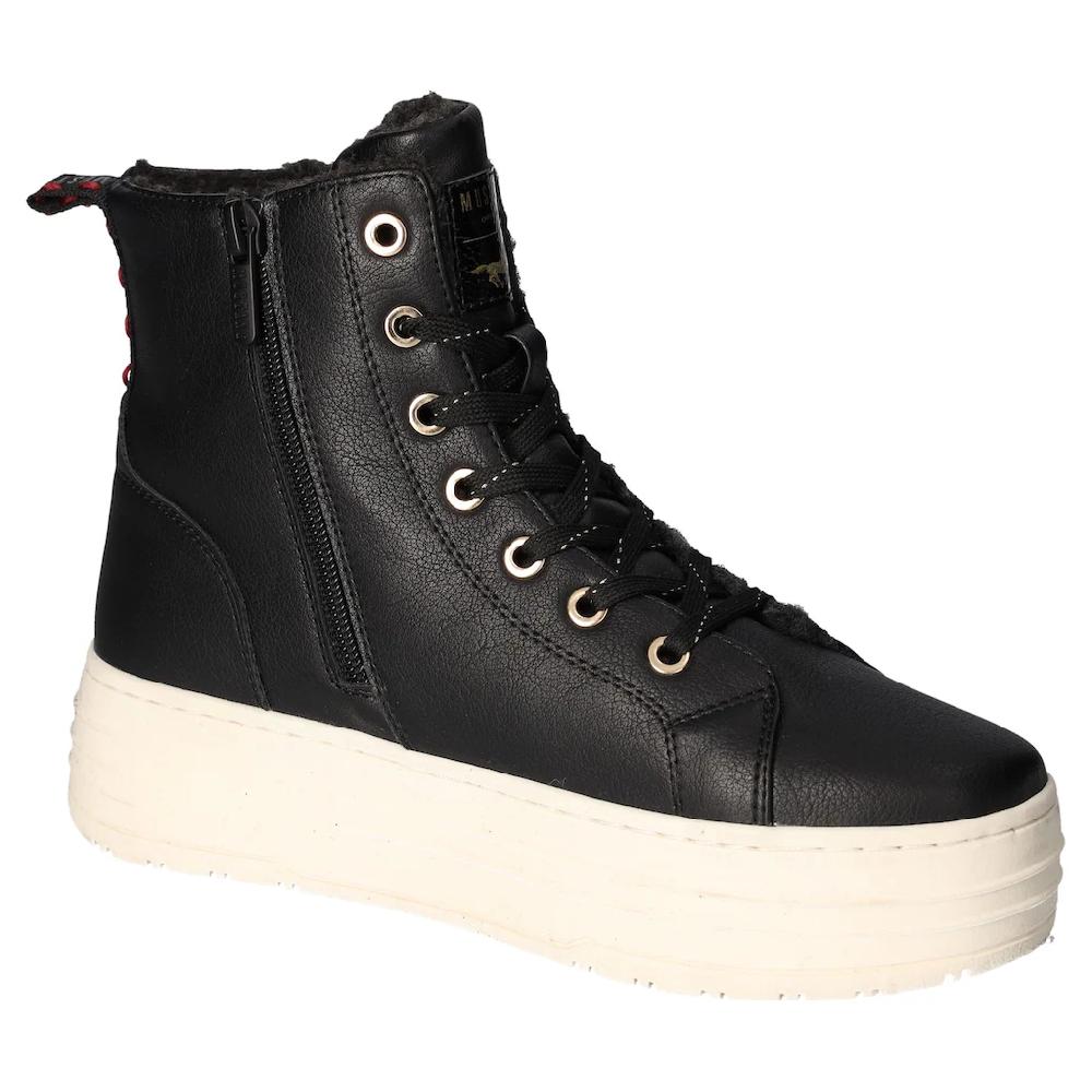 Mustang Shoes Winterboots Plateauboots Stiefelette High Top Sneaker Mit Innenreißverschluss Online Bestellen