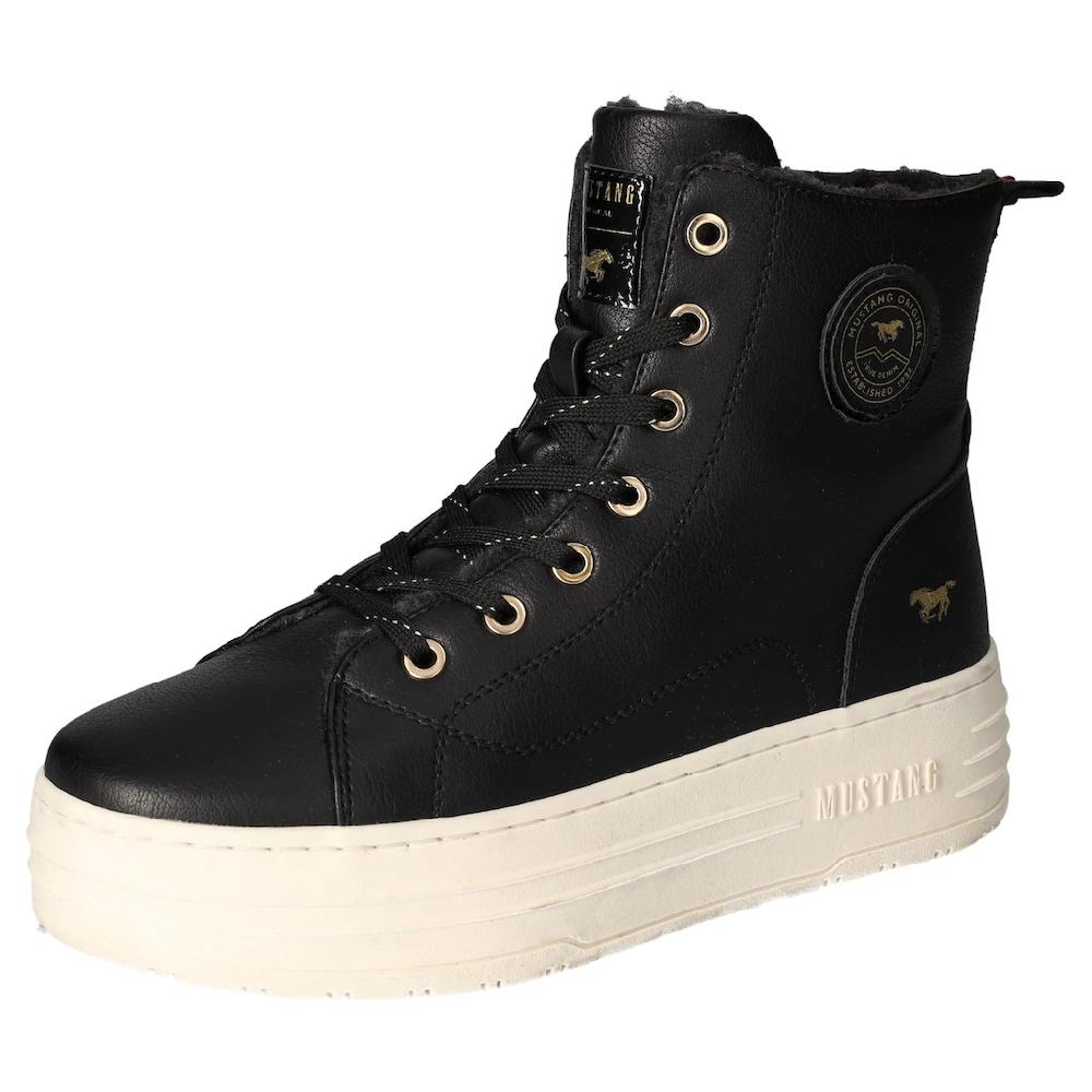 Mustang Shoes Winterboots Plateauboots Stiefelette High top Sneaker mit Innenreißverschluss online bestellen