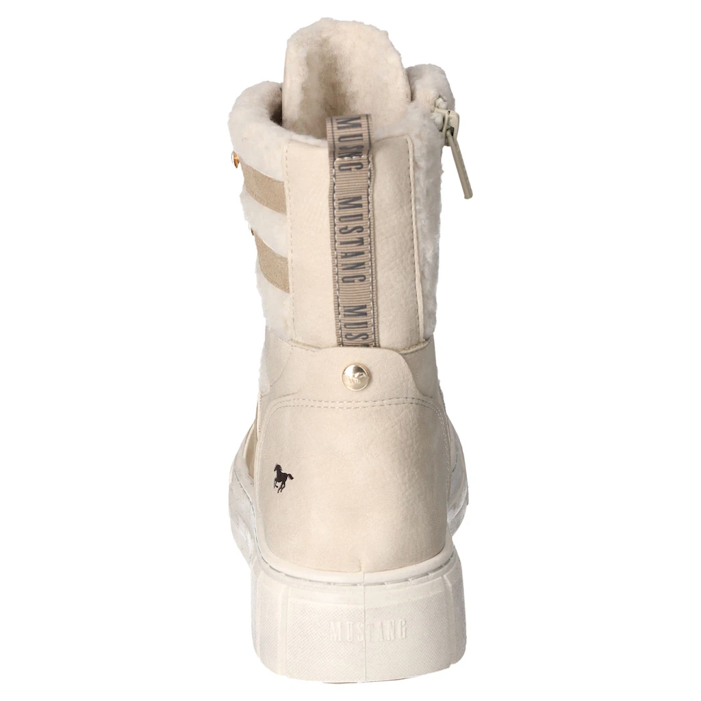 Mustang Shoes Winterboots Schnürboots Plateauboots Snowboots Mit Anziehlasche ▷ Für