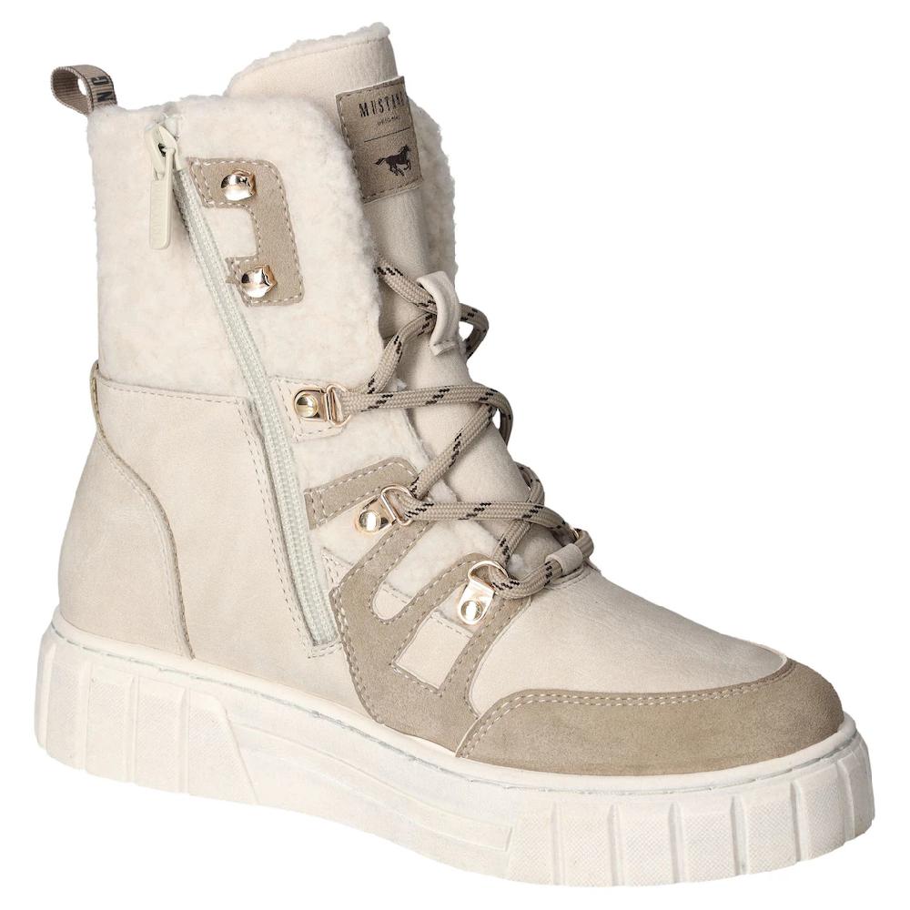 Mustang Shoes Winterboots Schnürboots Plateauboots Snowboots Mit Anziehlasche ▷ Für