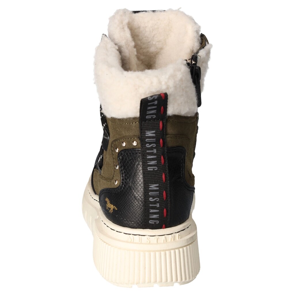 Mustang Shoes Winterboots Schnürboots Snowboots Mit Praktischem Innenreißverschluss