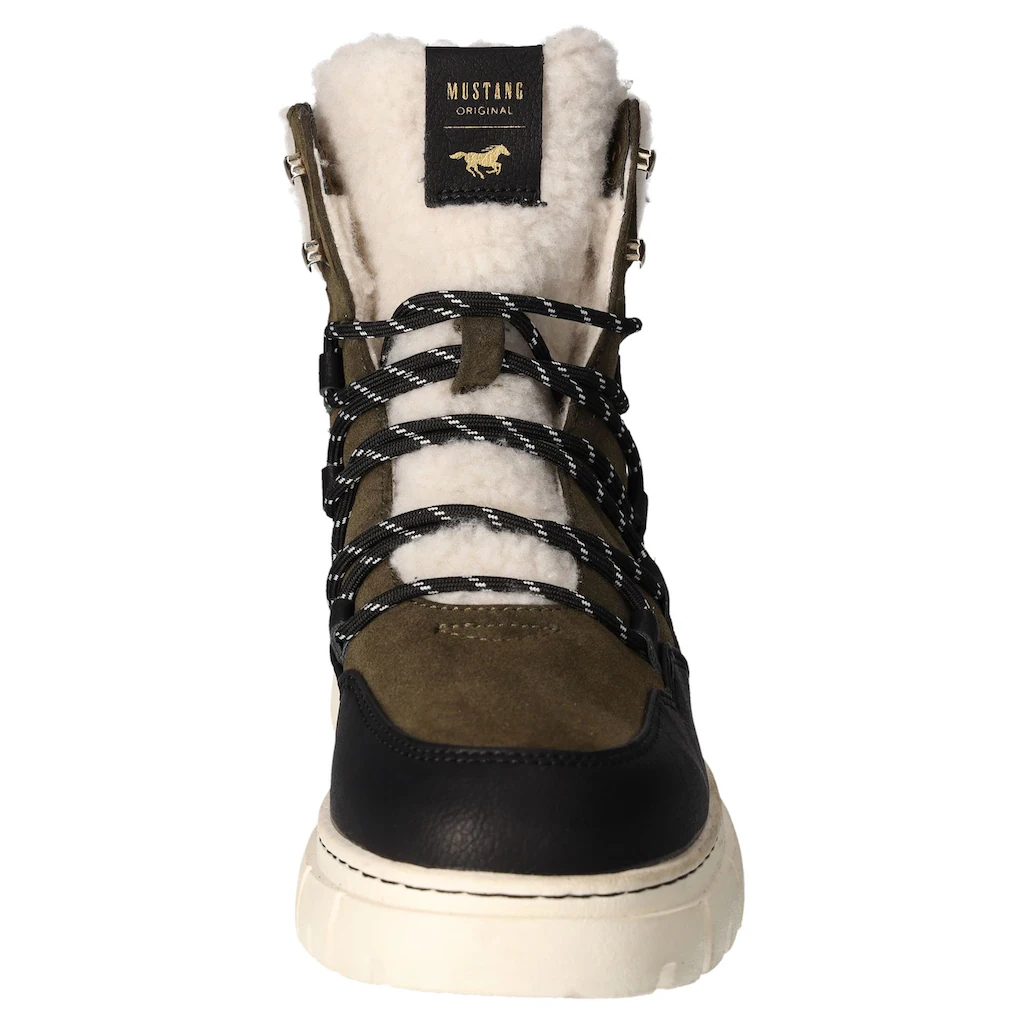 Mustang Shoes Winterboots Schnürboots Snowboots Mit Praktischem Innenreißverschluss