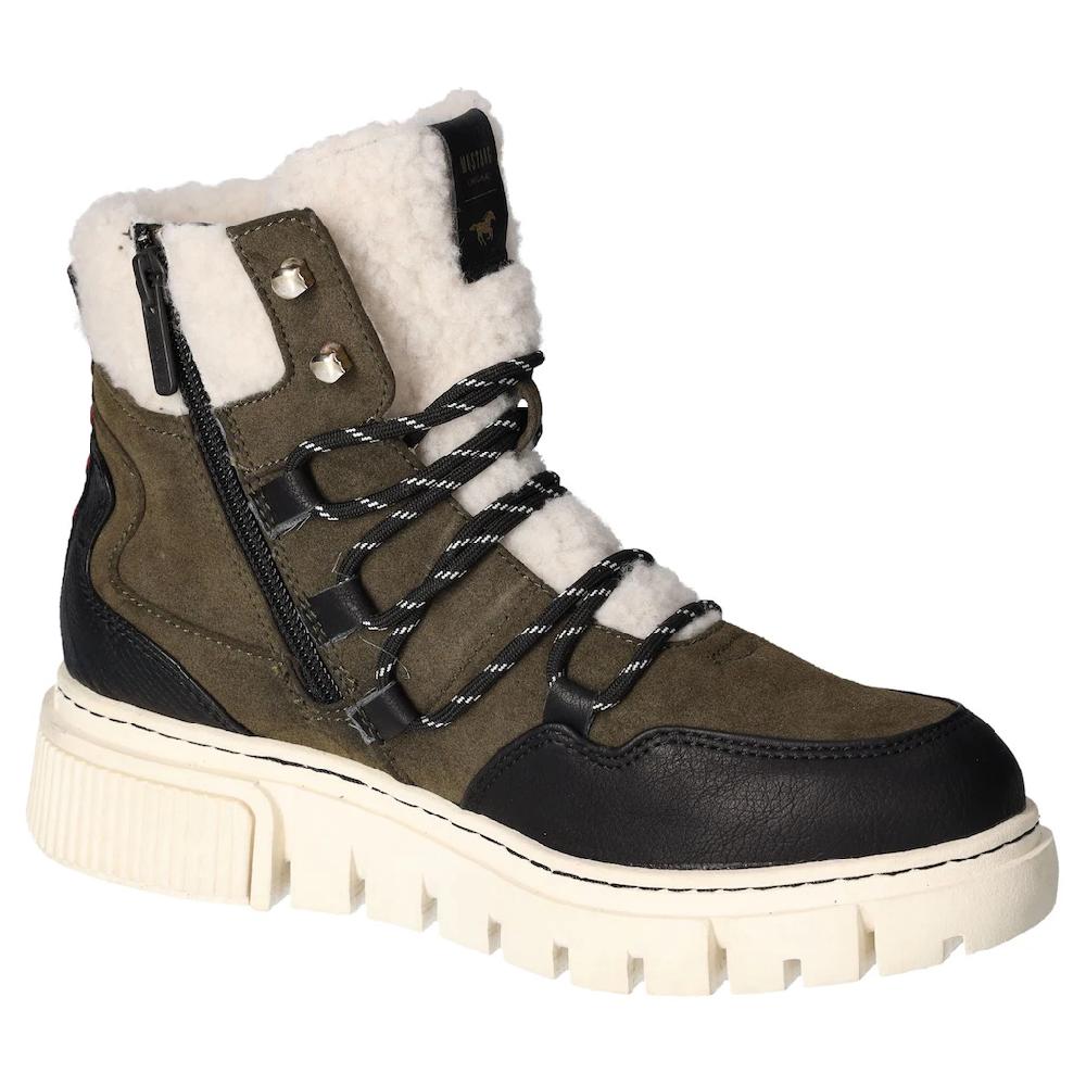 Mustang Shoes Winterboots Schnürboots Snowboots Mit Praktischem Innenreißverschluss