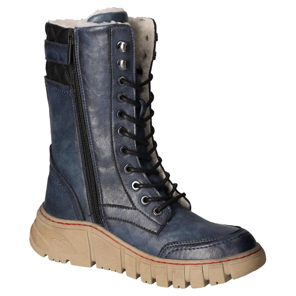 Mustang Shoes Winterboots Schnürboots Snowboots Profilsohle Mit Innenreißverschluss Kaufen