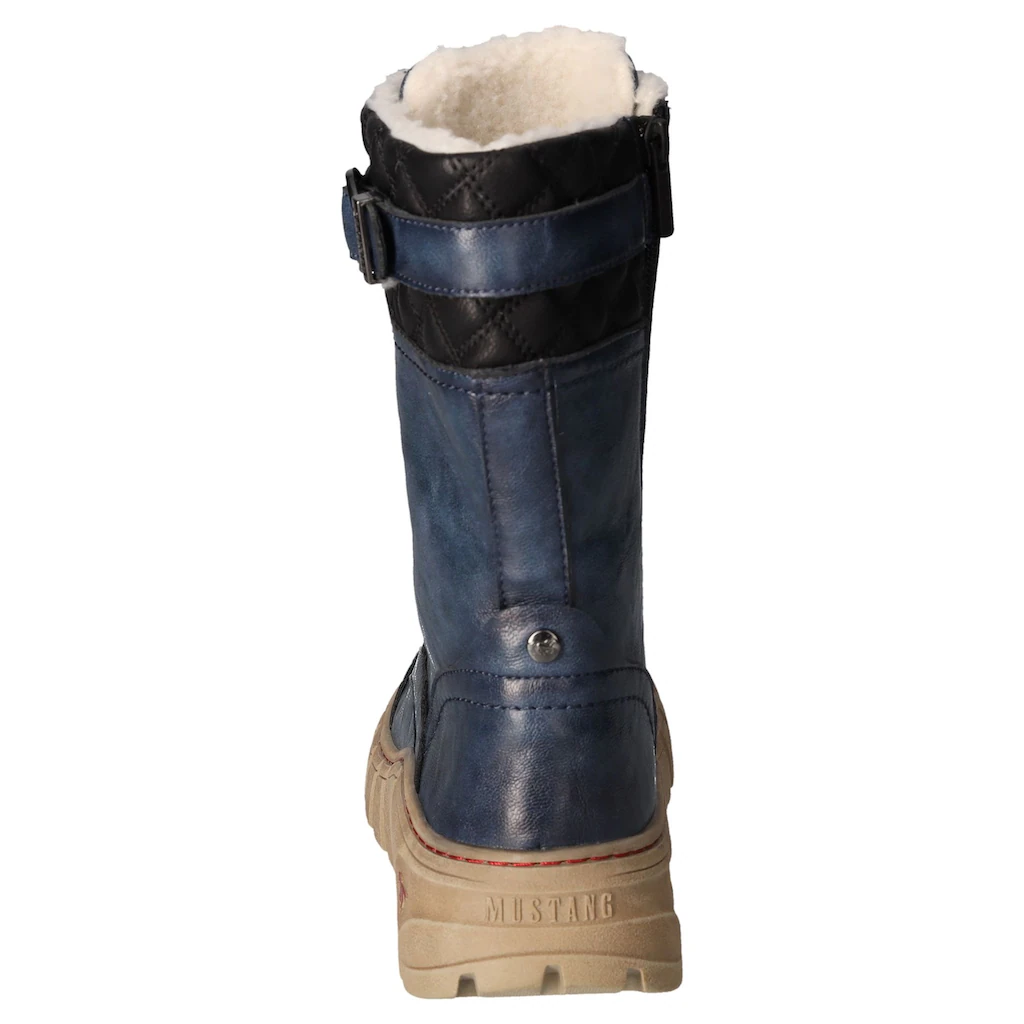 Mustang Shoes Winterboots Schnürboots Snowboots Profilsohle Mit Innenreißverschluss Kaufen