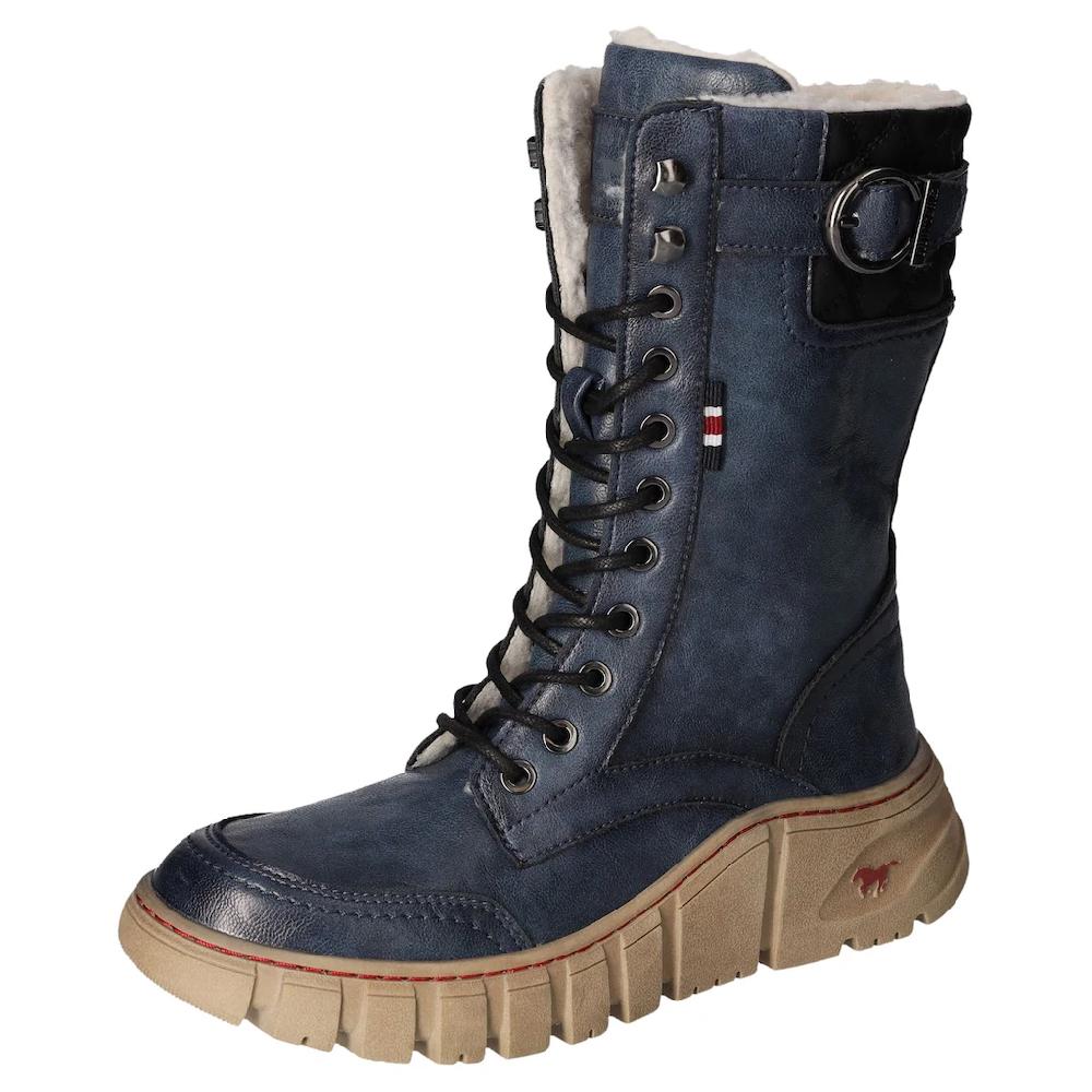 Mustang Shoes Winterboots Schnürboots Snowboots Profilsohle mit Innenreißverschluss kaufen