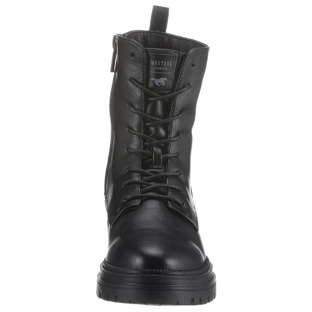 Mustang Shoes Winterboots Schnürboots Winterstiefelette Nieten Und Zierriegel An Der Ferse ▷ Für