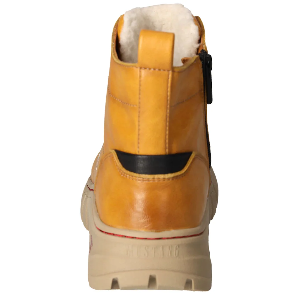 Mustang Shoes Winterboots Stiefelette Plateauboots Mit Gummizug Für Guten Sitz Kaufen