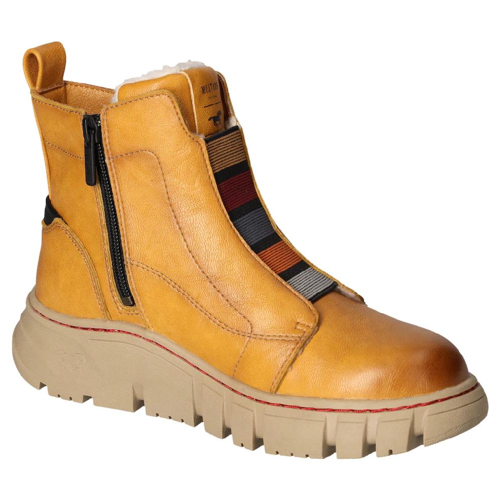 Mustang Shoes Winterboots Stiefelette Plateauboots Mit Gummizug Für Guten Sitz Kaufen
