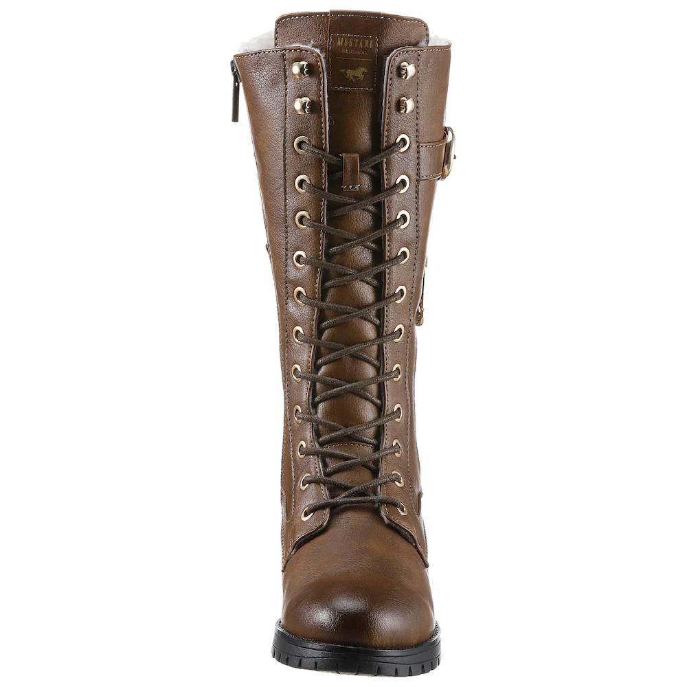 Mustang Shoes Winterstiefel Mit Goldfarbenen Akzenten Online Bestellen