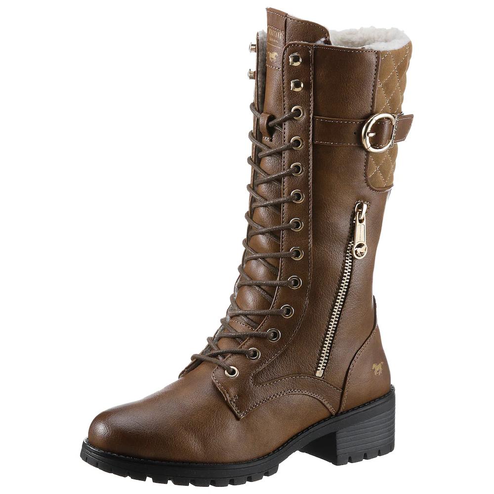 Mustang Shoes Winterstiefel mit goldfarbenen Akzenten online bestellen