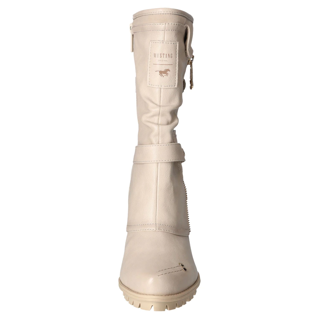 Mustang Shoes Winterstiefel Mit Trendigen Metallic-Details ▷ Für
