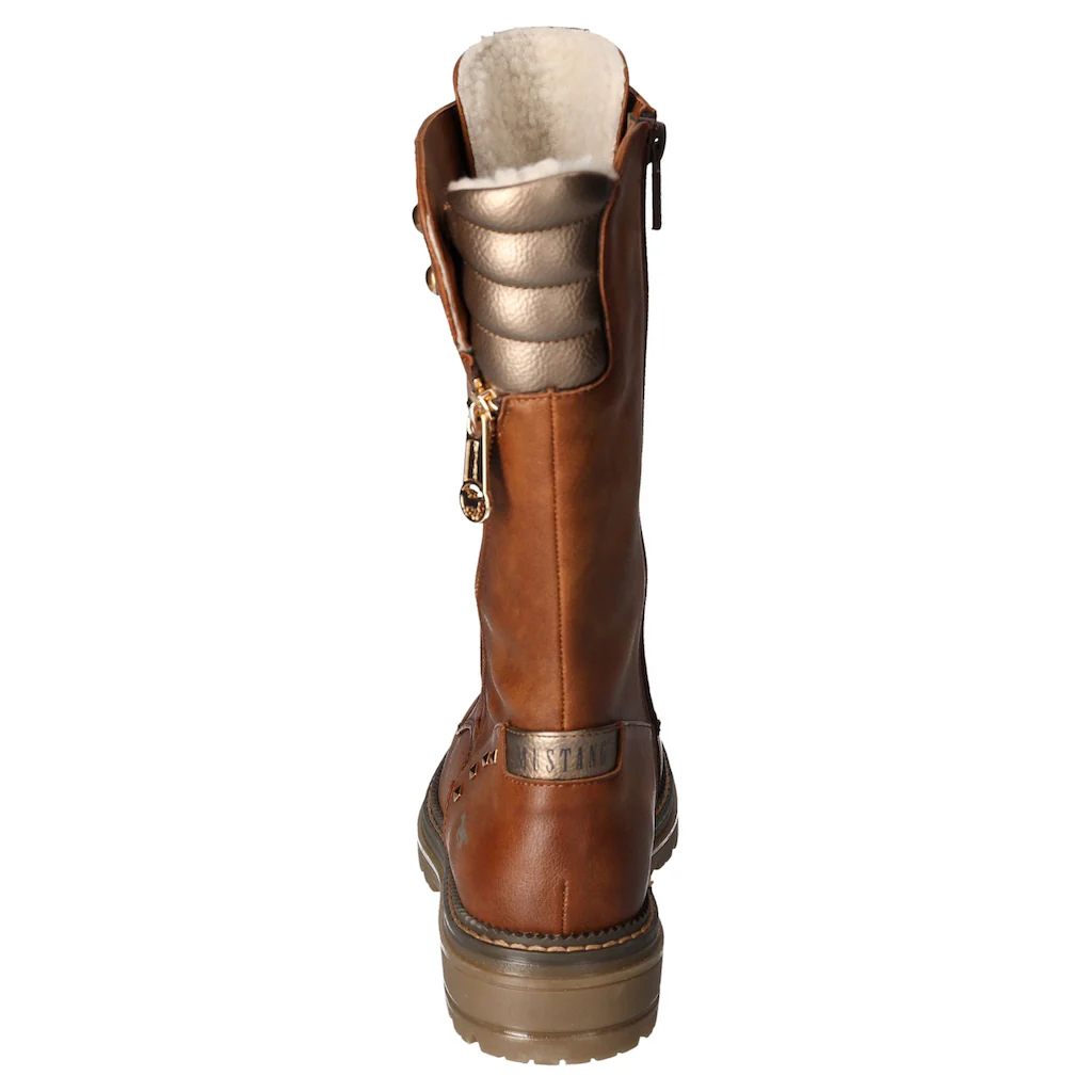 Mustang Shoes Winterstiefel Schnürstiefel Winterboots Mit Innenreißverschluss Online Bestellen