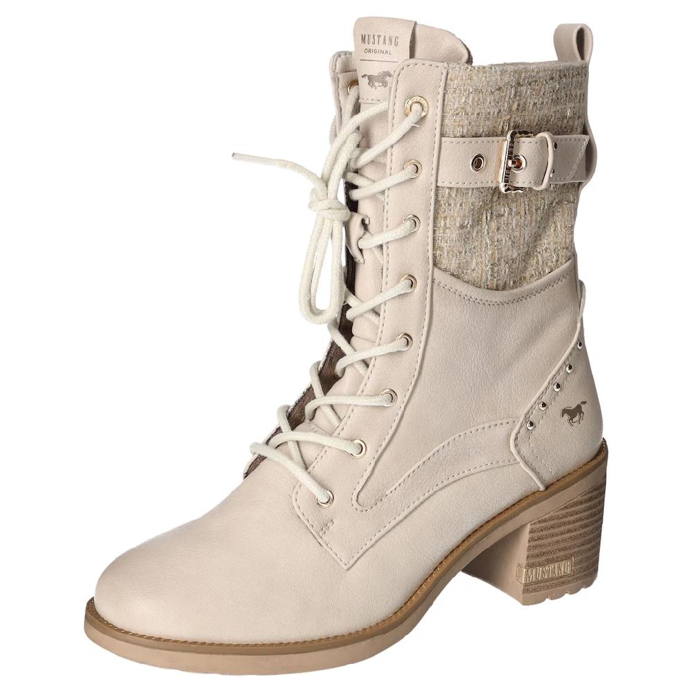 Mustang Shoes Winterstiefelette Plateaustiefelette Schnürboots mit praktischem Innenreißverschluss kaufen