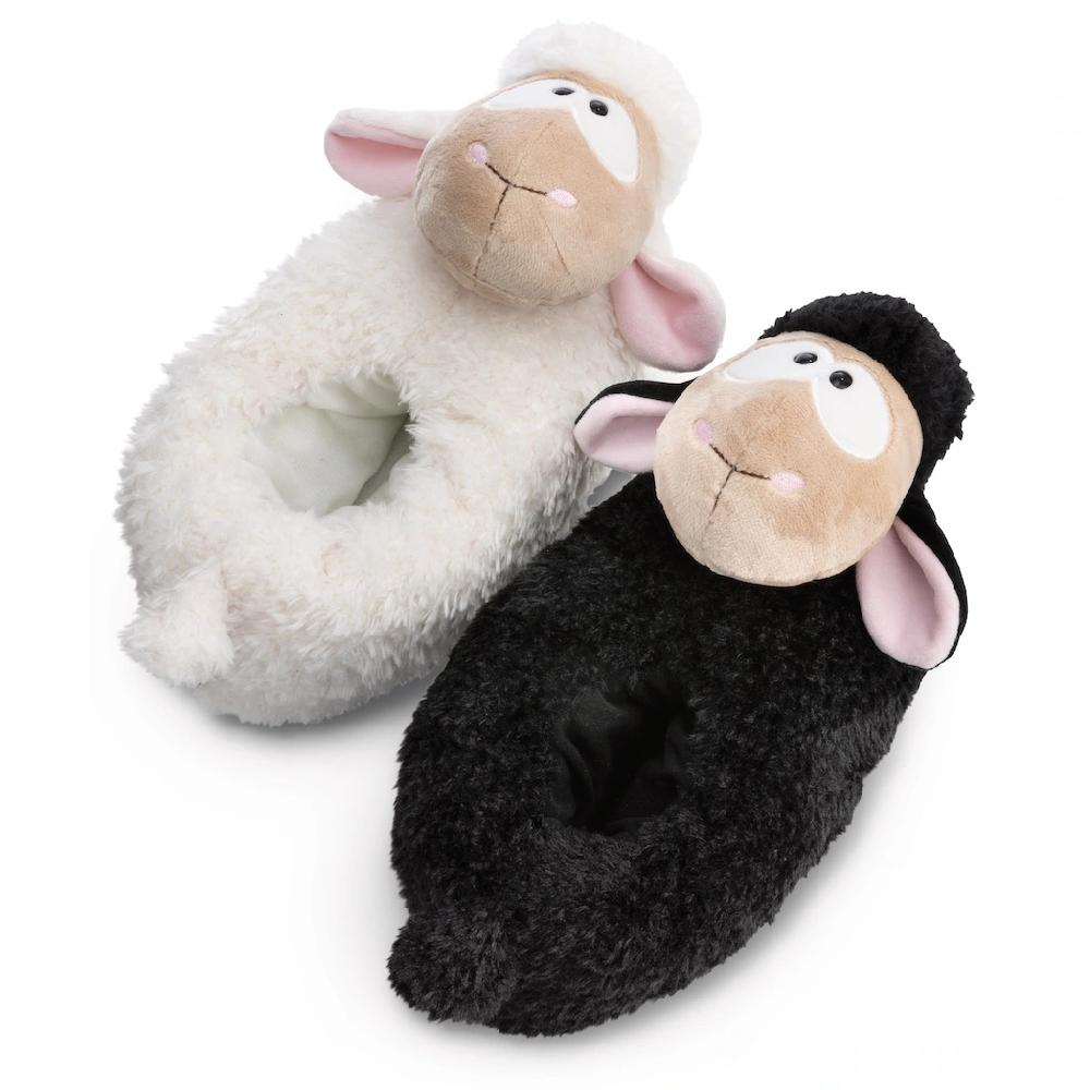 Nici Plüsch Hausschuhe »SCHAF WOOL*Y GANG« Pantoffel ein Fuß schwarz ein Fuß weiß online bestellen