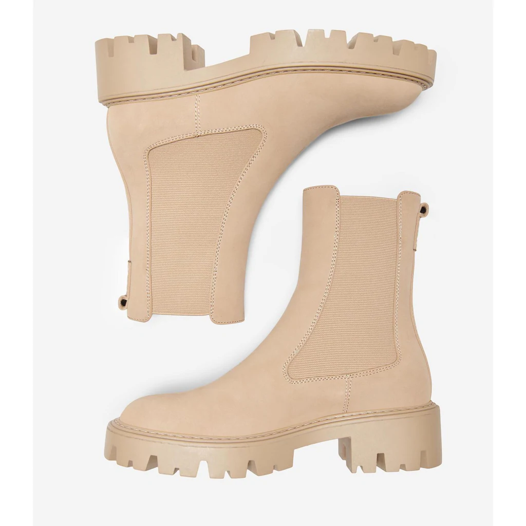 ONLY Shoes Chelseaboots »ONLBETTY-1« Blockabsatz Stiefelette Schlupfschuh Mit Markanter Profilsohle Bestellen