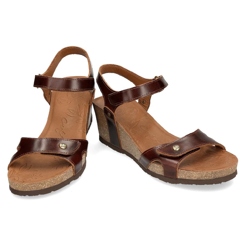 Panama Jack Keilsandalette »Julia« Sandale Sommerschuh Urlaubschuh Mit Praktischen Klettverschlüssen