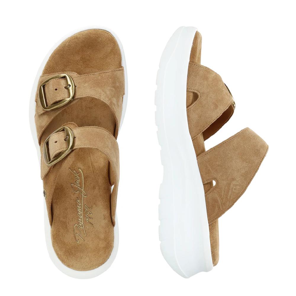 Panama Jack Pantolette »Navia« Sommerschuh Strandschuh Hausschuh Mit Weichem Softfußbett