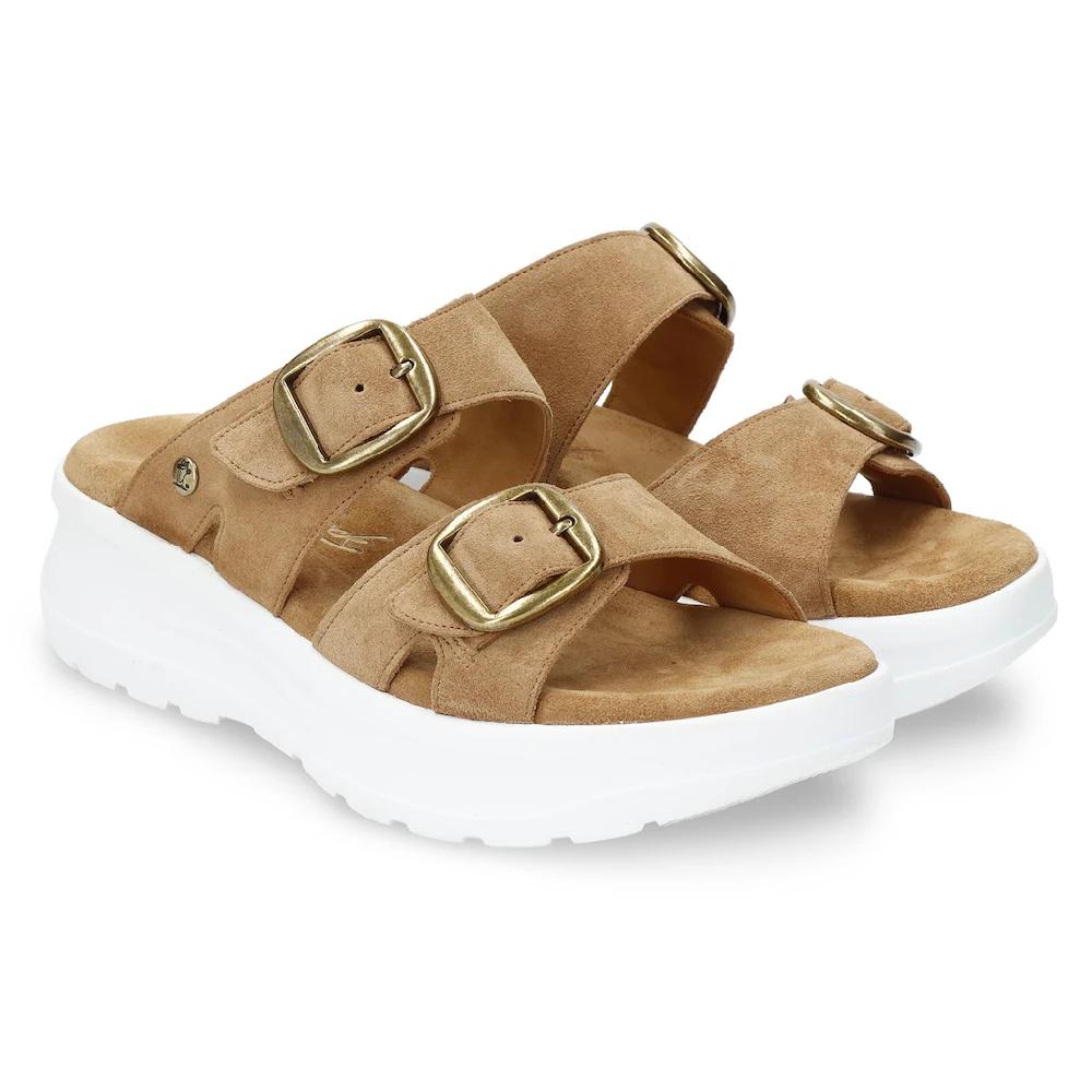 Panama Jack Pantolette »Navia« Sommerschuh Strandschuh Hausschuh mit weichem Softfußbett