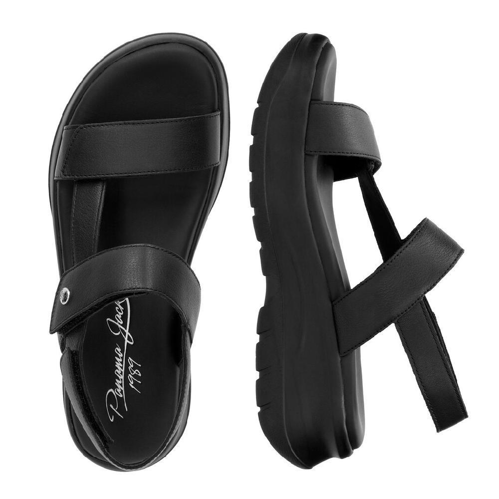 Panama Jack Plateausandale »Noor« Sandalette Sommerschuh Klettschuh Mit Gepolsterter Innensohle