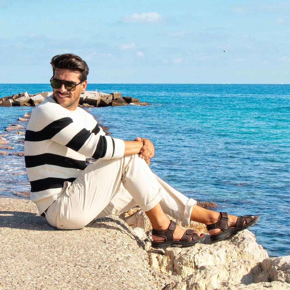 Panama Jack Sandale »Sanders« Sommerschuh Outdoorsandale Urlaubschuh Mit Klettverschlüssen