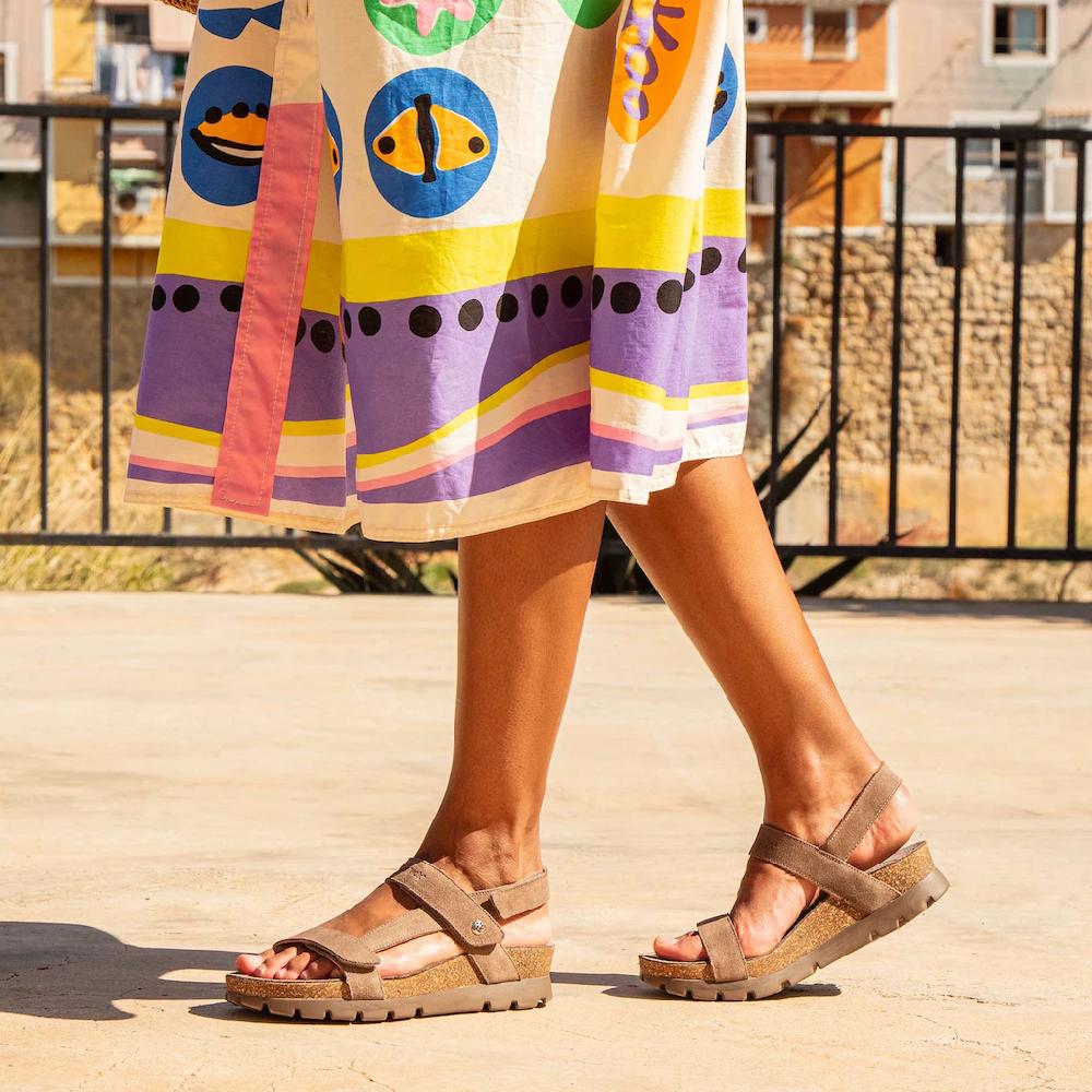 Panama Jack Sandale »Selma« Sommerschuh Klettschuh Sandalette Mit Komfortablem Fußbett