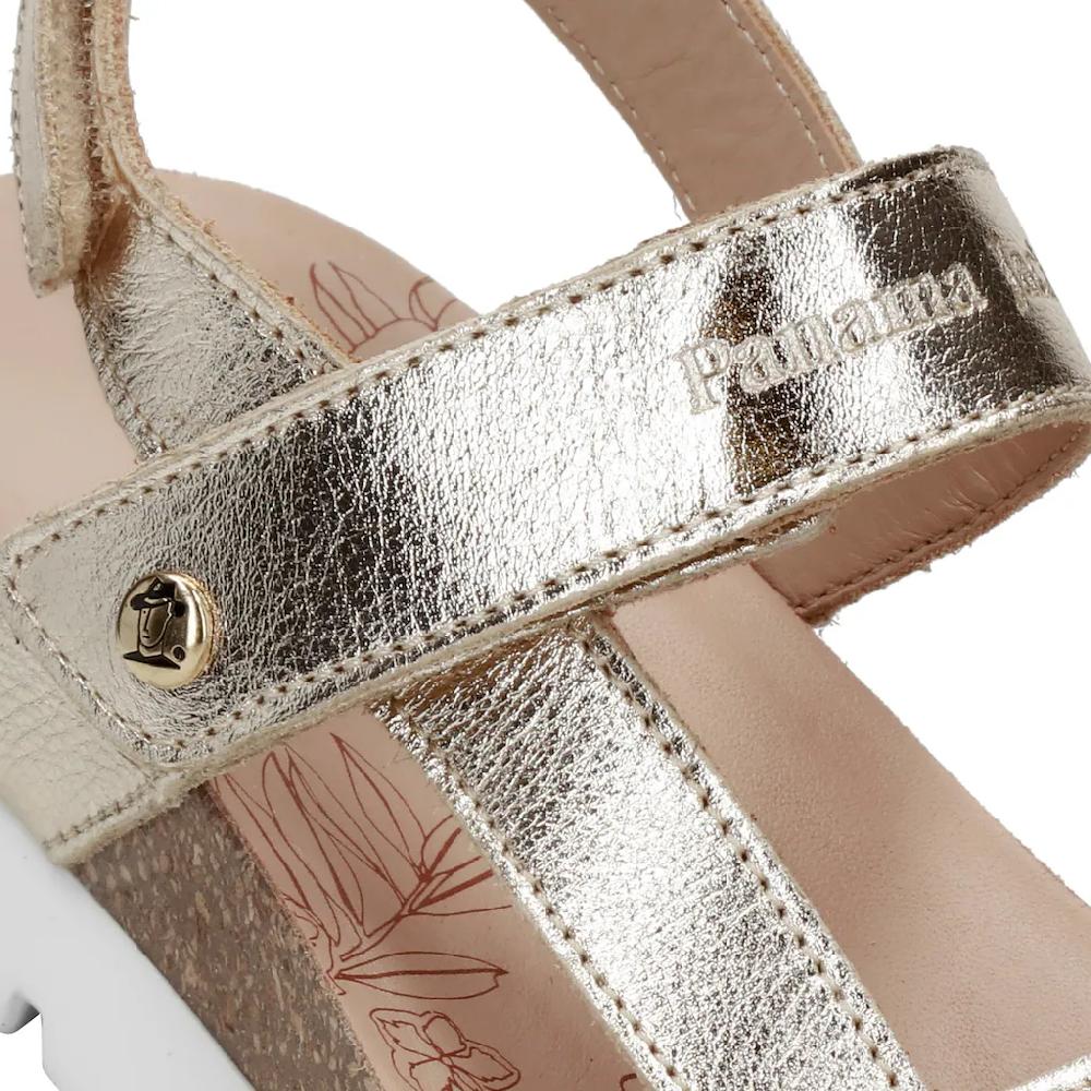 Panama Jack Sandale »Selma« Sommerschuh Sandalette Klettschuh Mit Komfortablem Tieffußbett