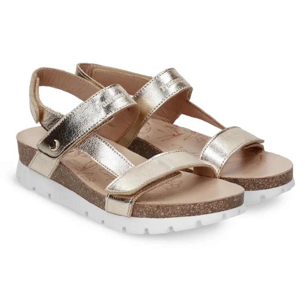 Panama Jack Sandale »Selma« Sommerschuh Sandalette Klettschuh mit komfortablem Tieffußbett