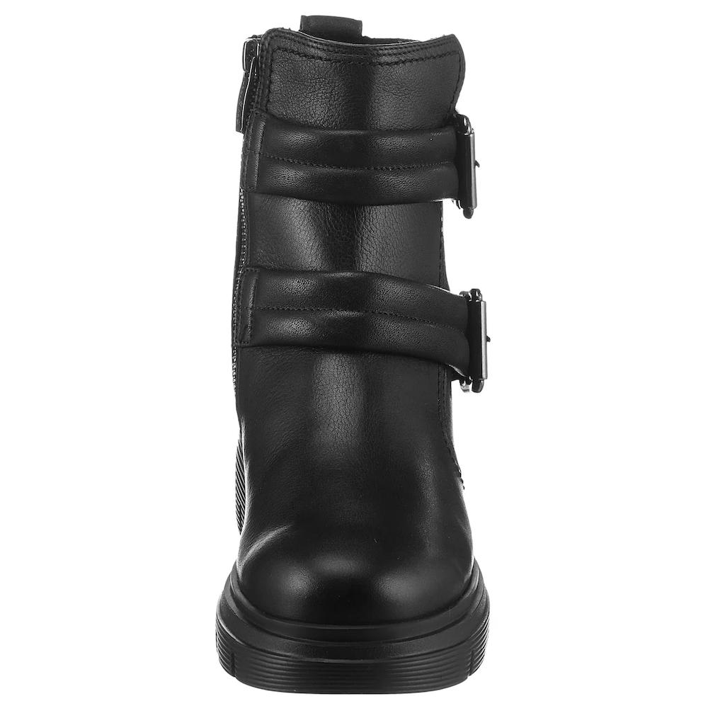 Paul Green Bikerboots Blockabsatz Reißverschluss-Stiefelette Mit Kräftiger Profilsohle ▷ Für