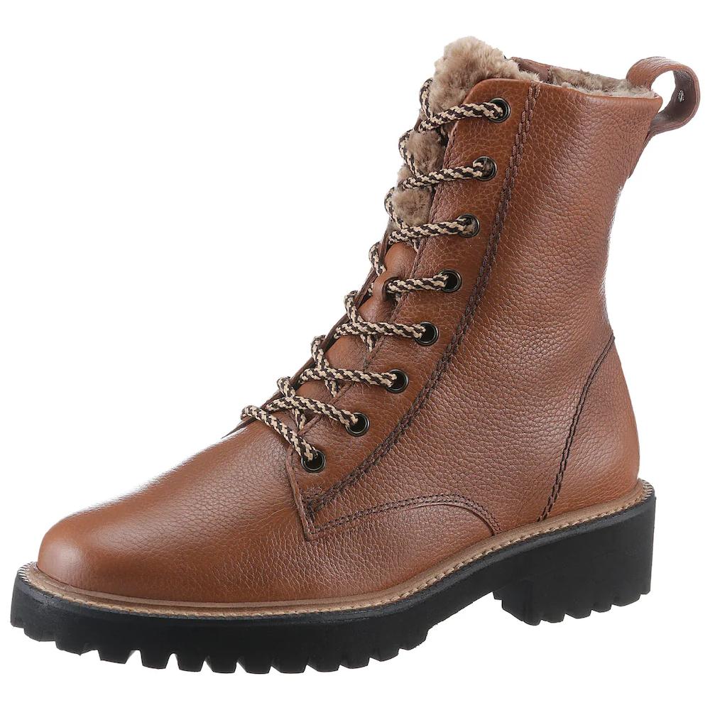 Paul Green Winterstiefelette Winterboots Schnürboots Reißverschluss-Stiefelette mit Warmfutter ▷ für