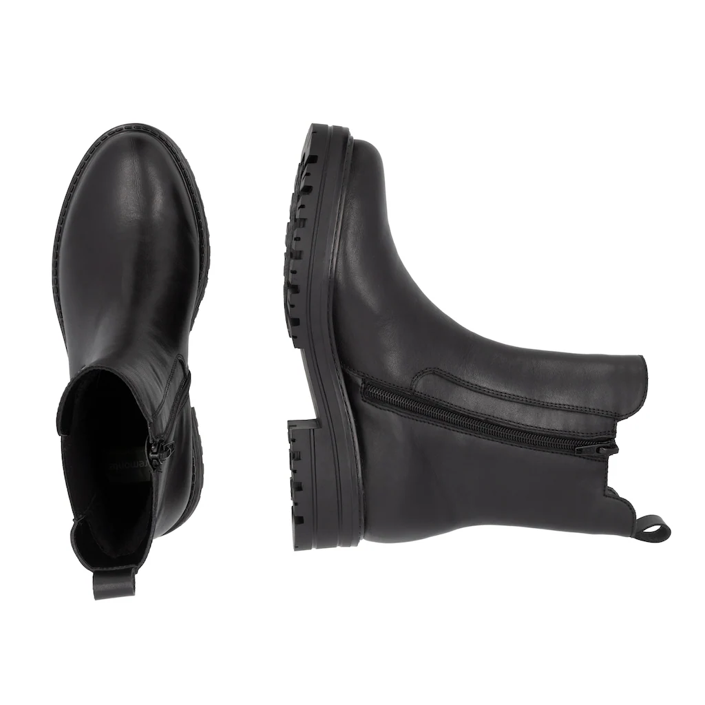 Remonte Chelseaboots Blockabsatz Boots Stiefelette Mit Besatz In Leo-Optik Bestellen