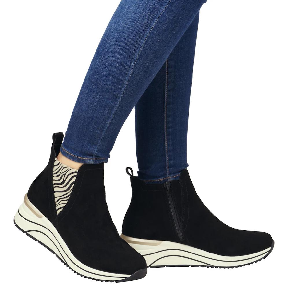 Remonte Chelseaboots Keilabsatz Stiefelette Soft-Einlage Mit Schockabsorbierung Bestellen