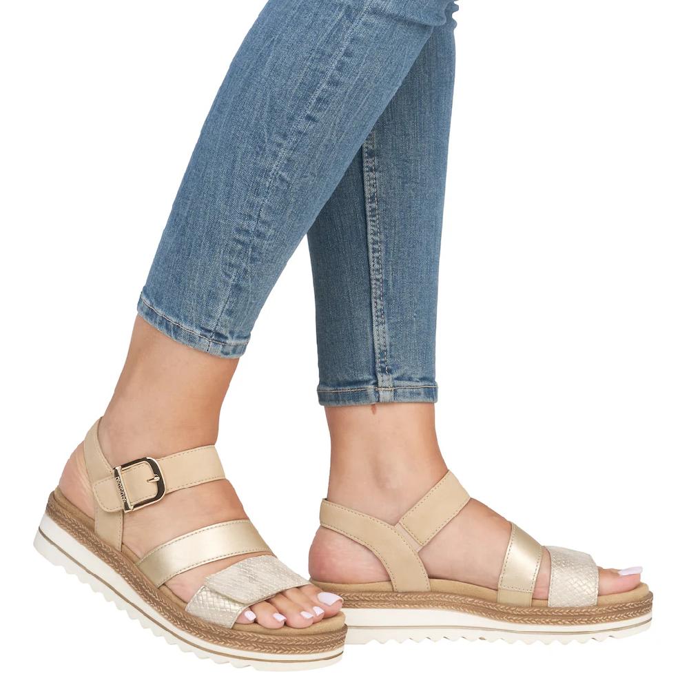 Remonte Keilsandalette Keilabsatz Sommerschuh Sandale In Veganer Verarbeitung Online Kaufen