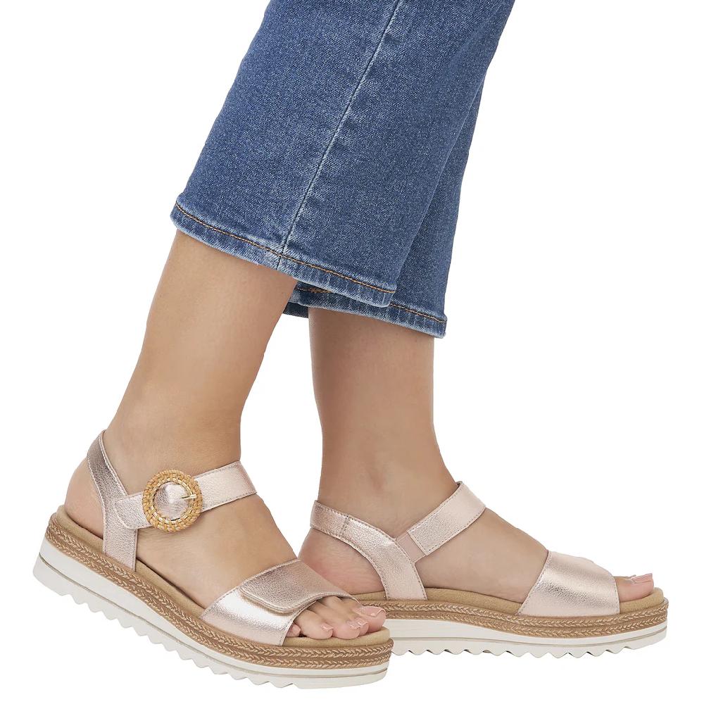 Remonte Keilsandalette Sommerschuh Riemchensandale Mit Praktischem Klettverschlüssen Online Kaufen