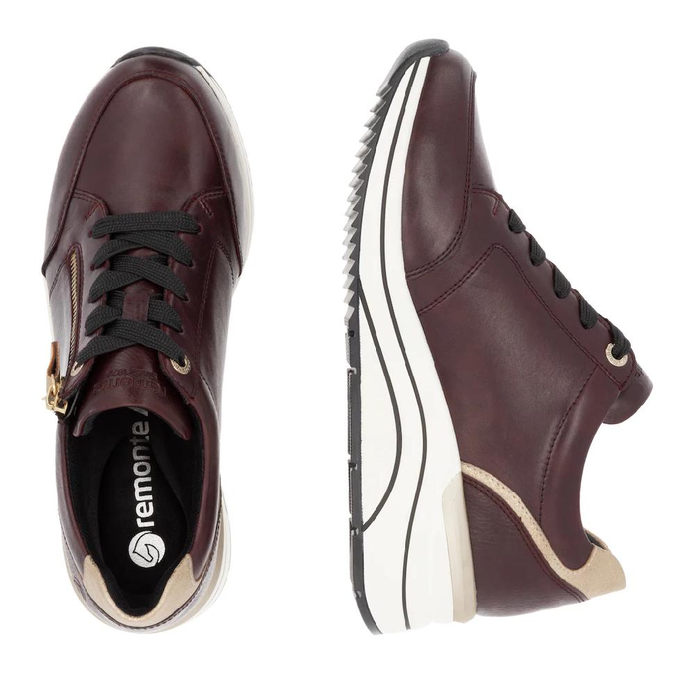 Remonte Keilsneaker Freizeitschuh Halbschuh Schnürschuh Mit Goldfarbenem Logoanhänger Bestellen