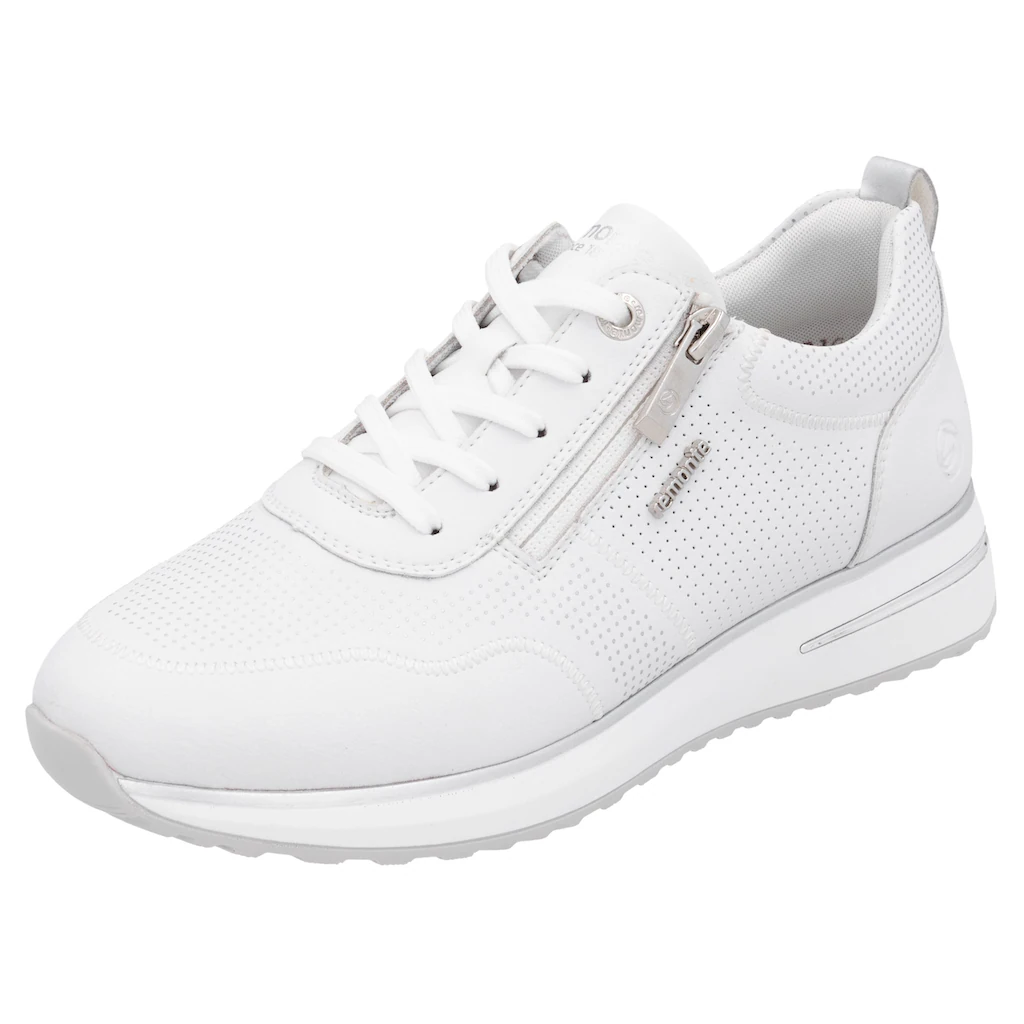 Remonte Keilsneaker Freizeitschuh Halbschuh Schnürerschuh mit gepolstertem Schaftrand