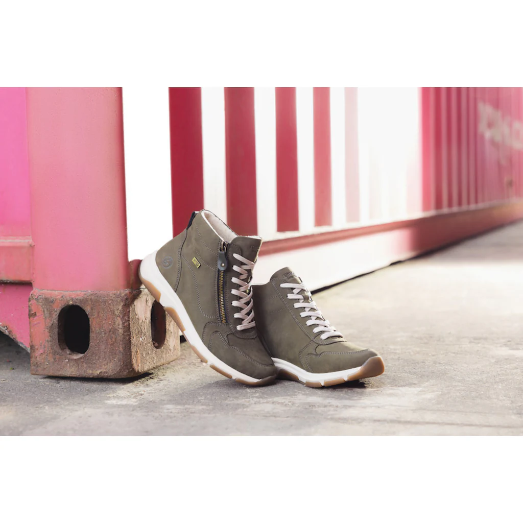 Remonte Keilsneaker High-Top-Sneaker Schnürschuh Freizeitschuh Mit Außenreißverschluss Online Kaufen