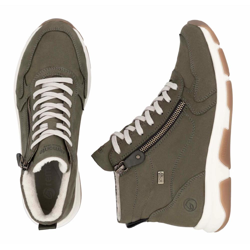 Remonte Keilsneaker High-Top-Sneaker Schnürschuh Freizeitschuh Mit Außenreißverschluss Online Kaufen